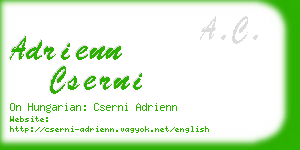 adrienn cserni business card